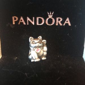 Authentic Pandora Lucky Cat Charm (RETIRED)